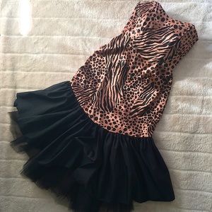 *SOLD* 🔥LIKE NEW🔥 Vintage 80s animal print gown dress